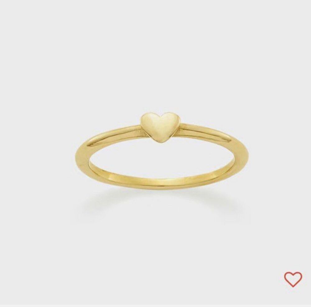 James Avery 14k Gold Pure Heart Ring Size 5